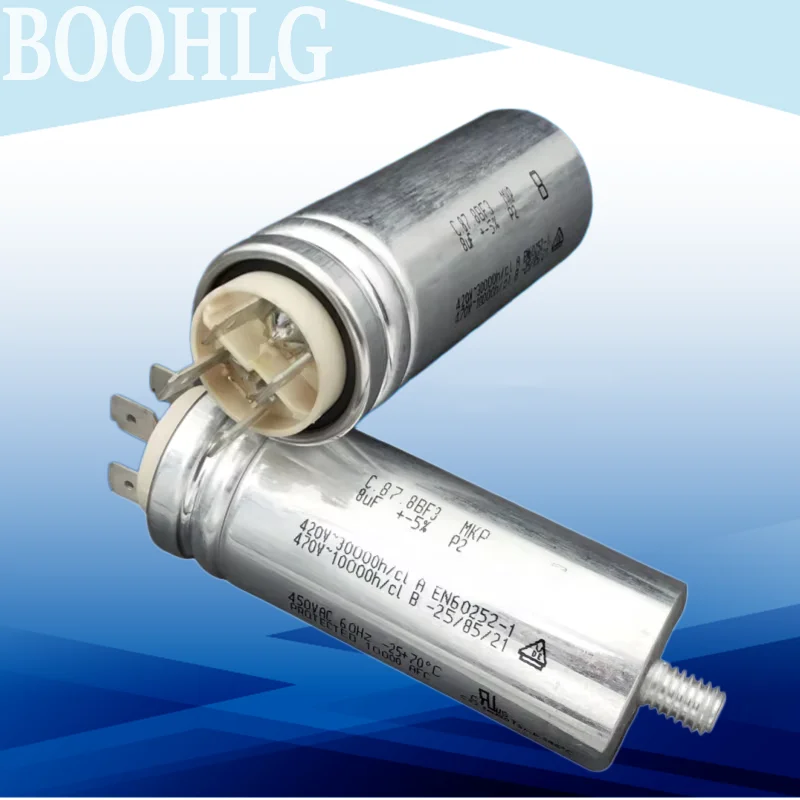 

1 шт. C.87.8BF3 MKP 8 мкФ 470 В переменного тока пусковой конденсатор двигателя вентилятора