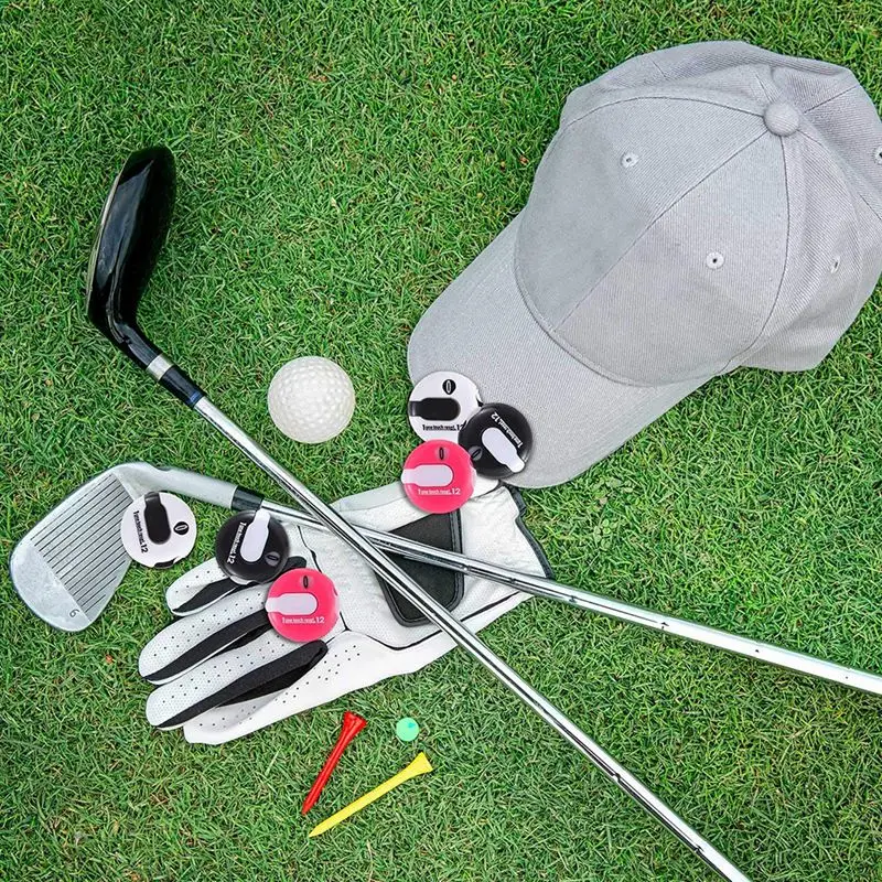 6 szt. Licznik wyniku golfowego w Mini golfie licznik punktowy do 12 strzałów, do golfa outdoorowe akcesoria sportowe