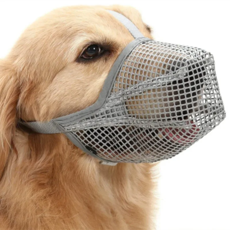 Pet dog mouth mask, anti disorderly eating mouth mask, anti barking and anti biting breathable mesh special anti licking mouth