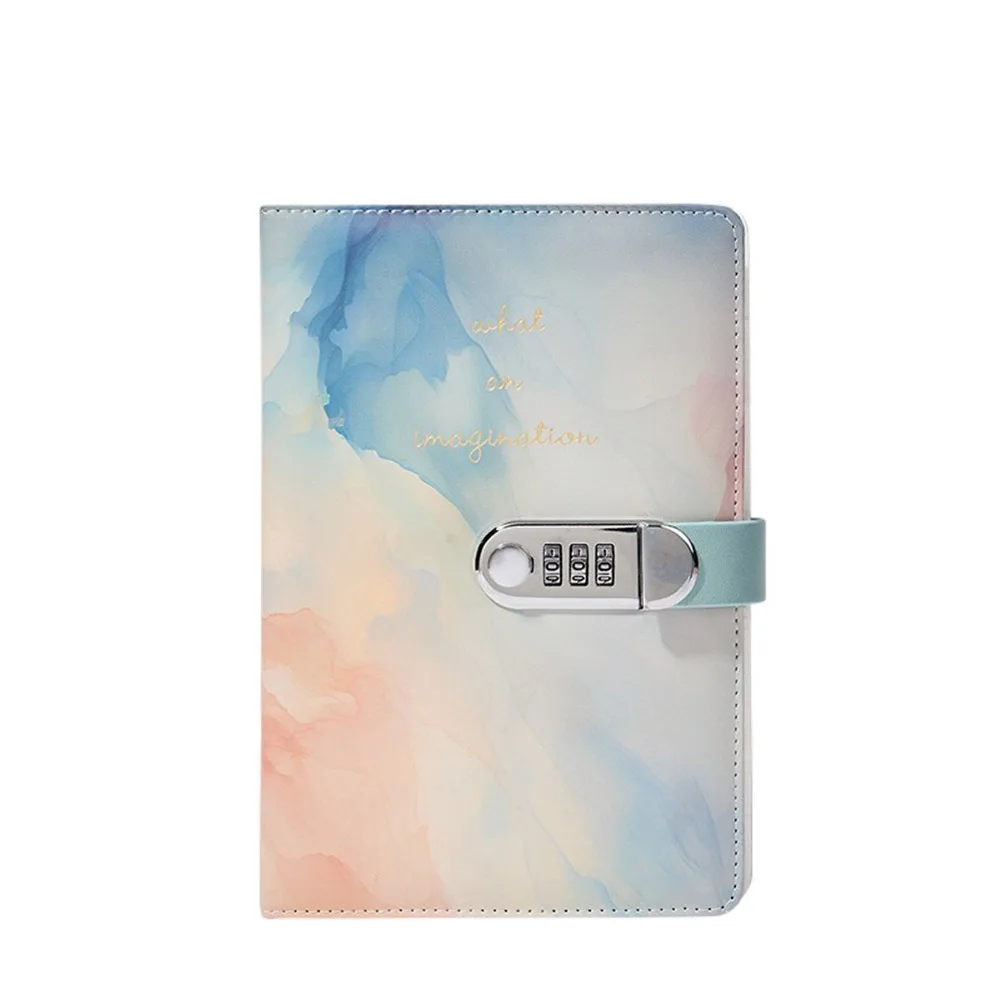 

240 Pages A5 Journal Notebook Thickened Protecting Secrets Diary Book Waterproof PU Leather Student Notepad