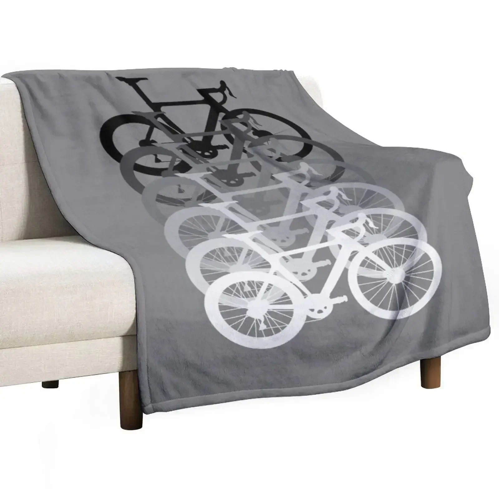 Road Bike Fade Throw Blanket manga Flannels bed plaid Nap Tourist Blankets Sofas Of Decoration Blankets
