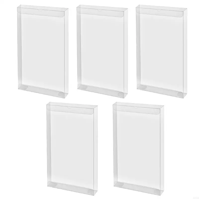 M17B 5pcs Clear Transparent Game Plastik Pelindung Pet Pet untuk 1000 3000 UMD Game Card Box Game Cartridge Box Case
