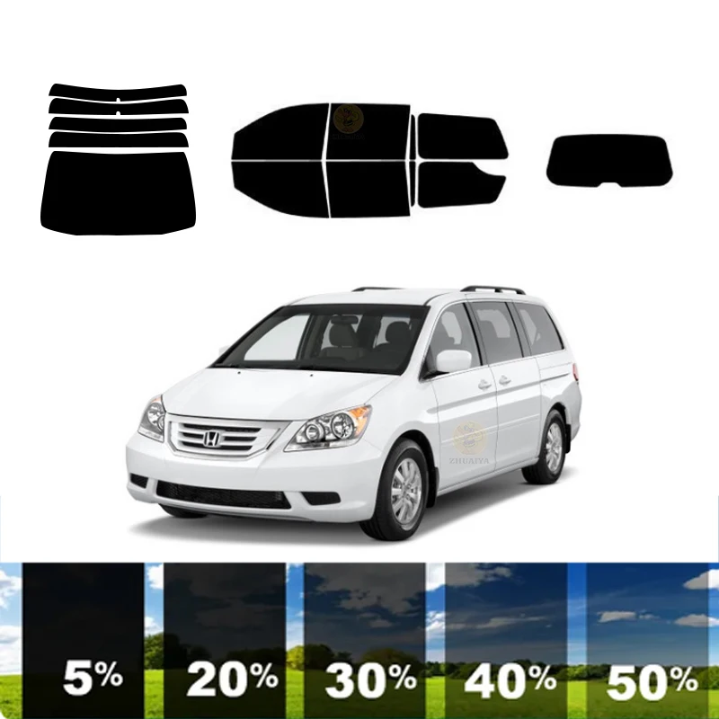 precut Removable Window Tint Film For Car 100% UVR 5%-35%VLT Heat Insulation Carbon ﻿For HONDA ODYSSEY MINI VAN 2005-2010