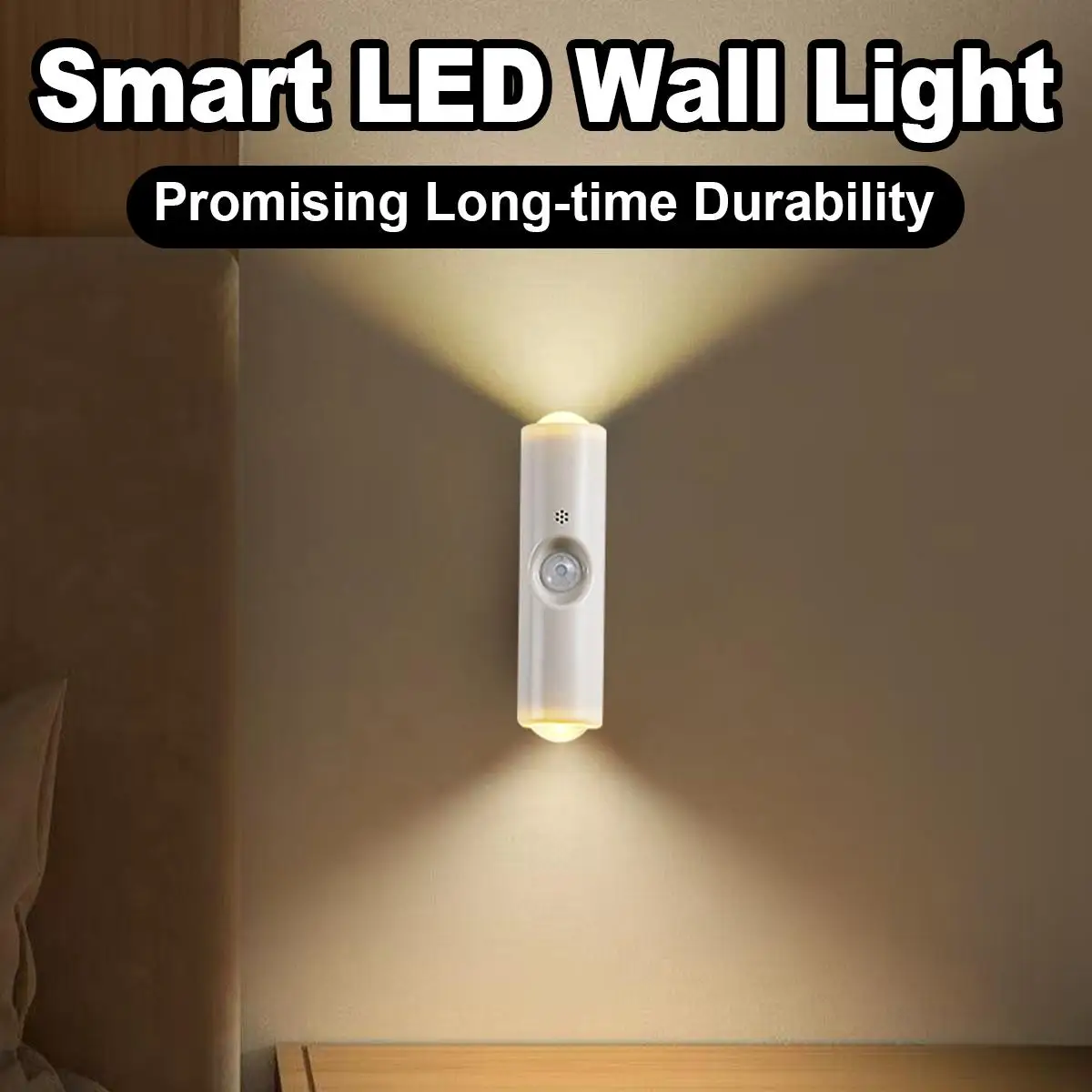 

Usb Rechargeable Motion Sensor Led Night Light Smart Cordless Wall Indoor Mount Rgb Wireless Ambient Lamp Stair Up-Down Magnetic