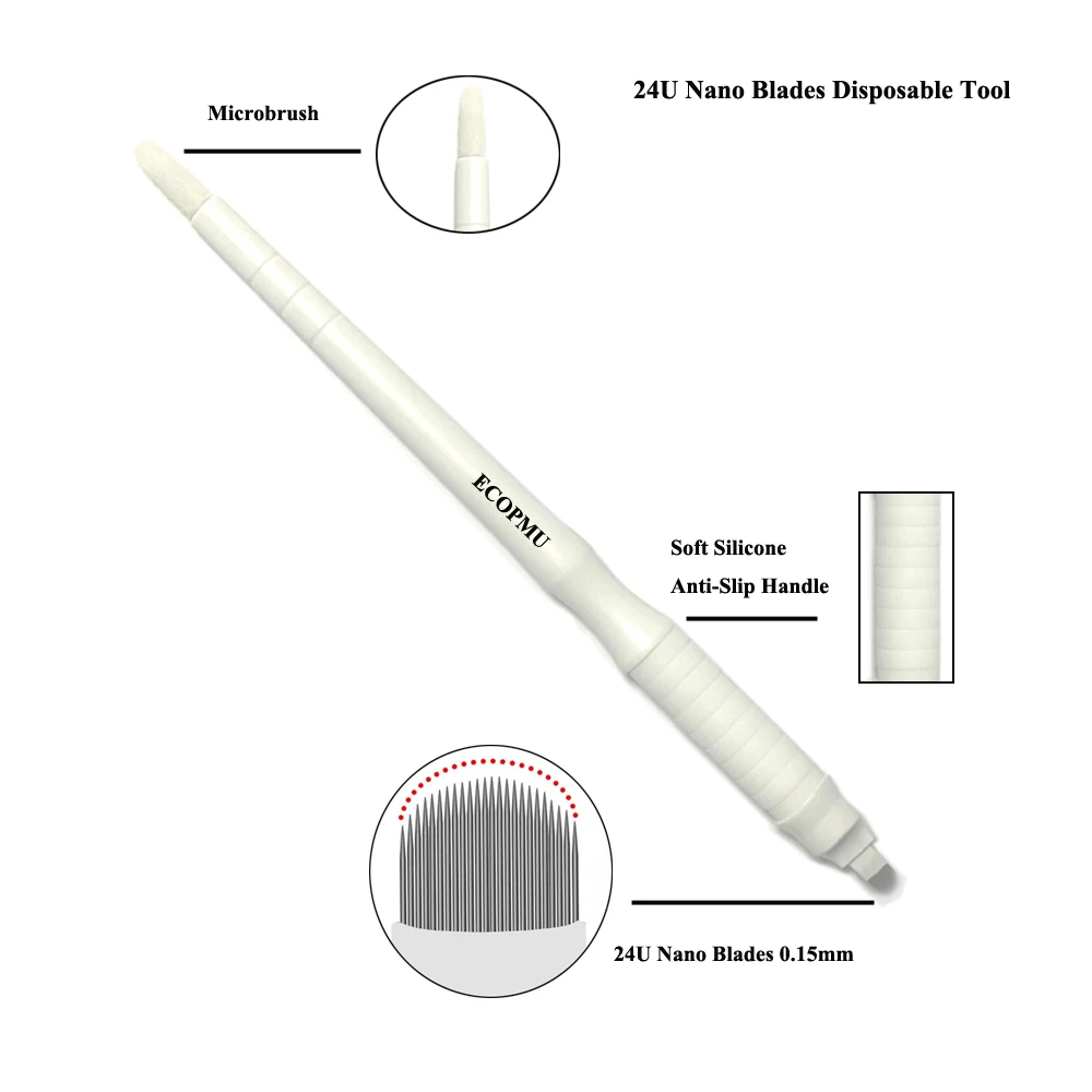 Nieuw Binnen 0.15Mm 24u Nano Microblades Microblading Wegwerpgereedschap 10 Stuks