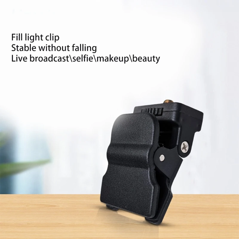 Mini Fill Light Clip Camera Flash Holder 1/4 Screw Mount Universal Phone Tripod Tablet Mount Clamp for Photography