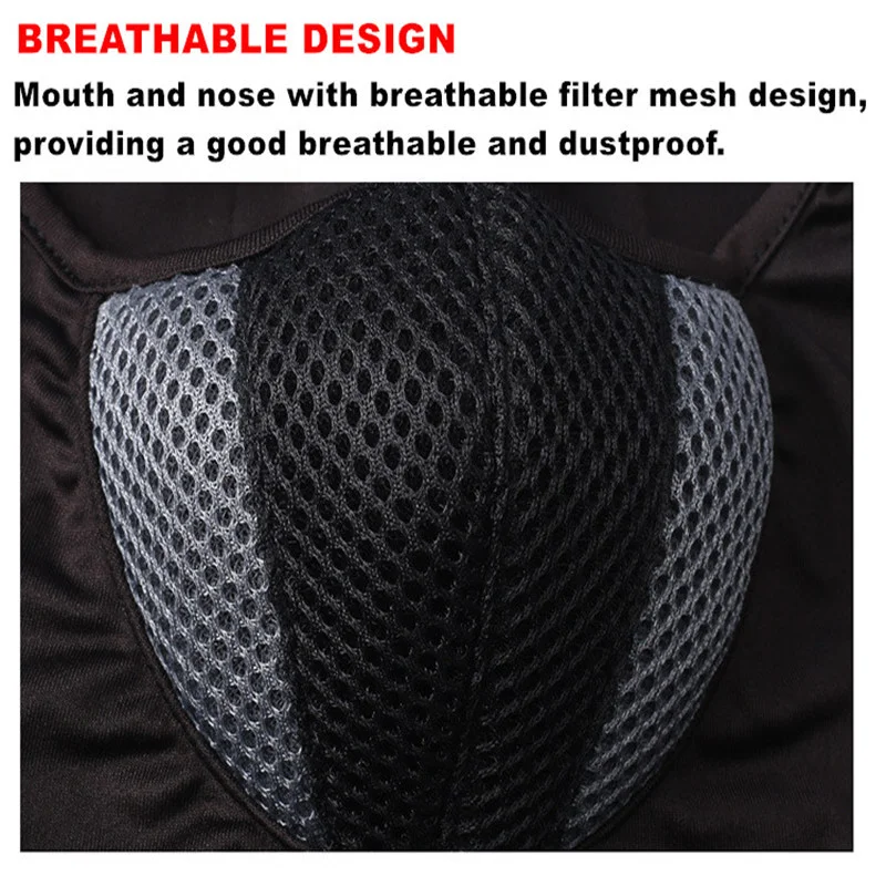 Men Mask Balaclavas Full Face Mask Motorcycle Balaclava Riding Windproof Dustproof  Breathable Warm Headgear