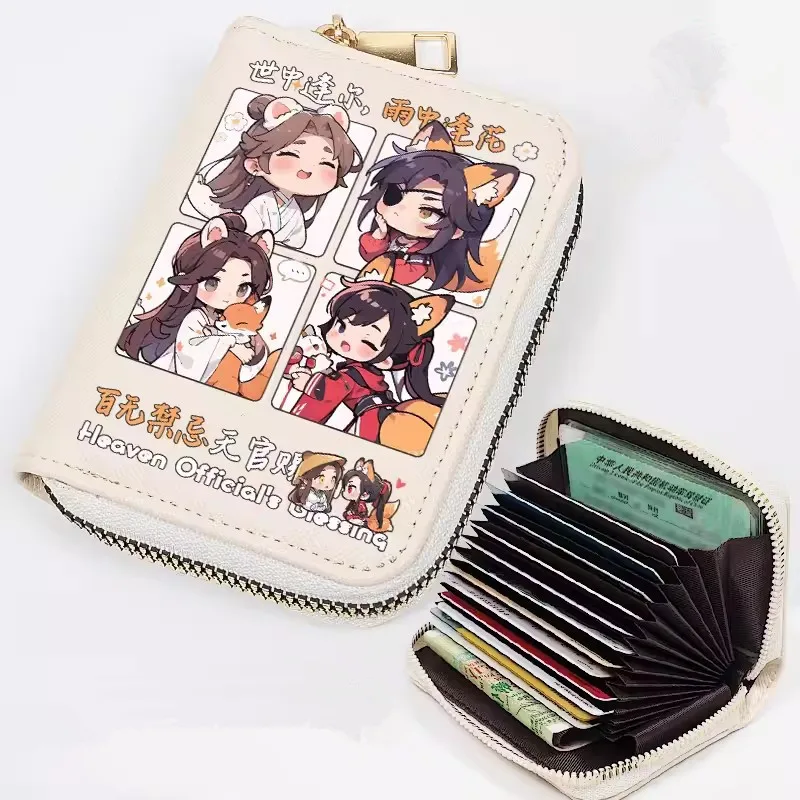 Anime Tian Guan Ci Fu Fashion Wallet Card Bag Heaven Official’s Blessing Hua Cheng Xie Lian Coin Purse Men Women Short Wallet