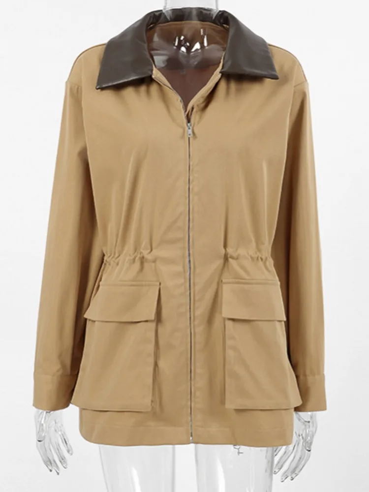 

2025 Winter Trench Jacket Women Varsity Bomber Jackets For Women New In Coats And Trench Woman Long Sleeve Women's Winter Jacket