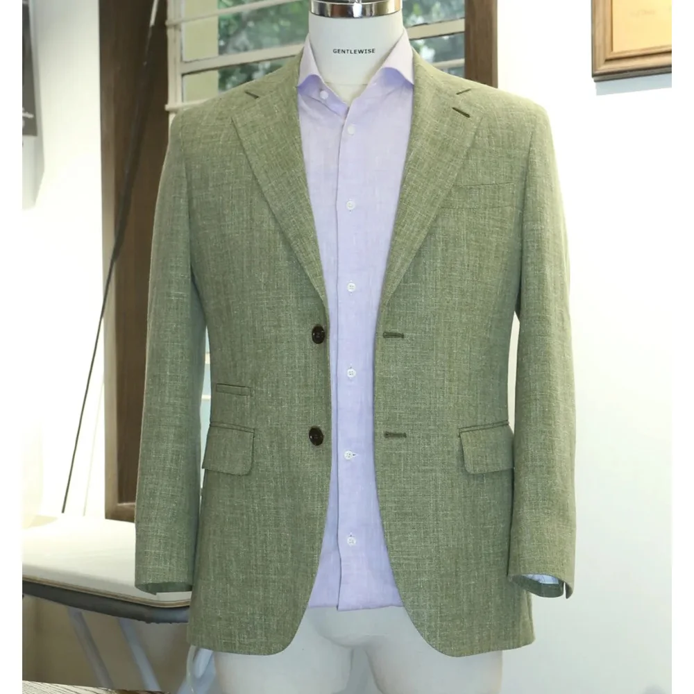

Men's Blazer Single-breasted Linen Dry Breathable Jacket Casual Fashion Suit Jacket Blazers for Man Jackets Men's Summer Suits