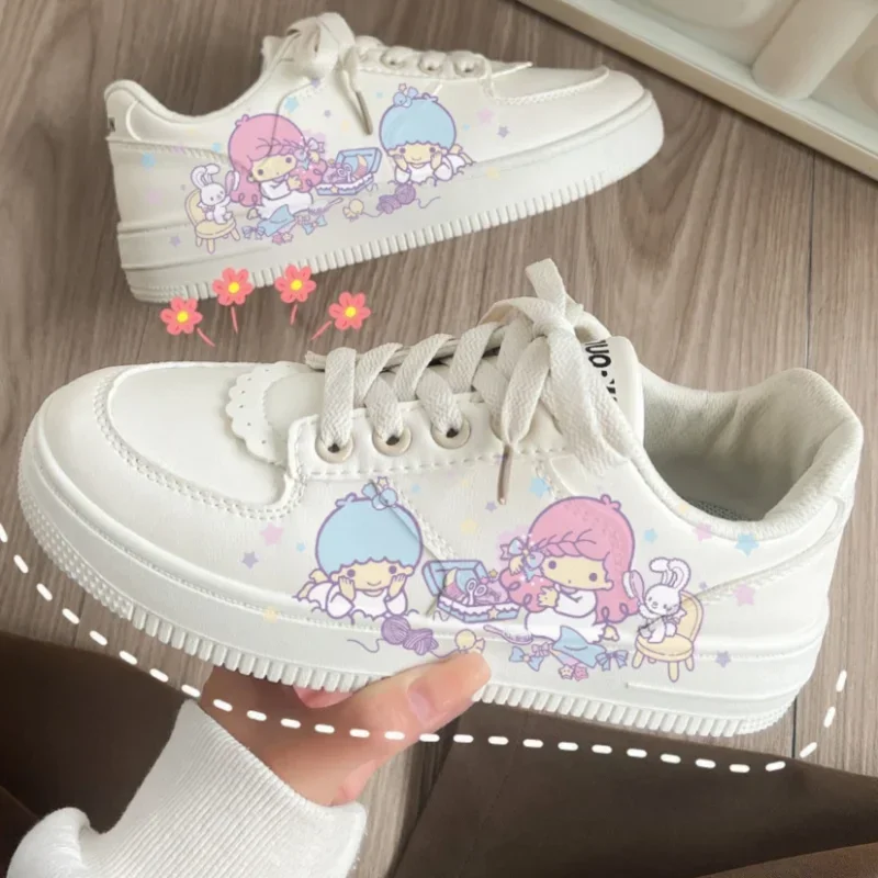 

LittleTwinStars Cute Girls Y2k Skateboard Shoes Casual Women Shoes Breathable Sanrio Comfortable Versatile Student Cute Sneakers