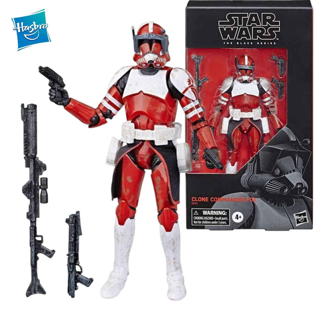 

В наличии оригинальная Hasbro Star Wars The Black Series Clone Commander Fox, экшн-фигурка, игрушки, коллекция кукол, модель, игрушки для хобби, подарок