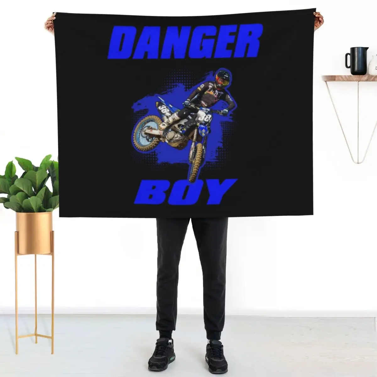 DANGERBOY 38 - Motocross and Supercross Fan art Throw Blanket Sofa Blankets For Baby anime Summer Beddings Sofa Throw Blankets