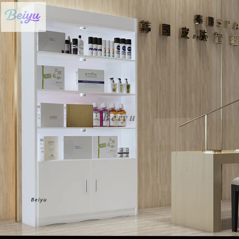 

Cosmetics display rack Skin care product shelf Sample display rack Nail art small cabinet Beauty salon product display cabinet