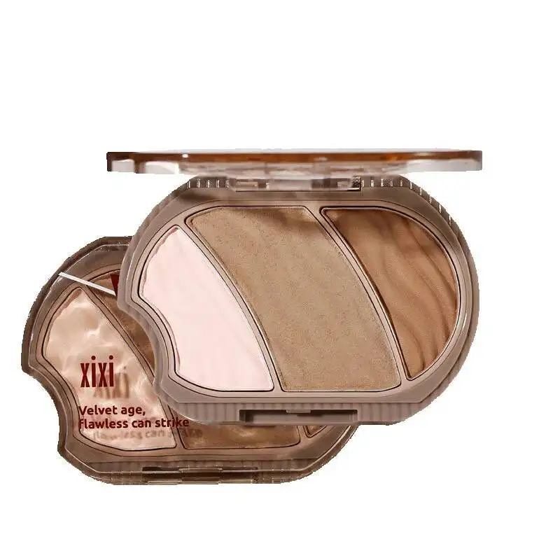 

XIXI Three-color Contouring Tray Matte Three-dimensional Natural Brightening Shadow Tray Nose Shadow Side Shadow