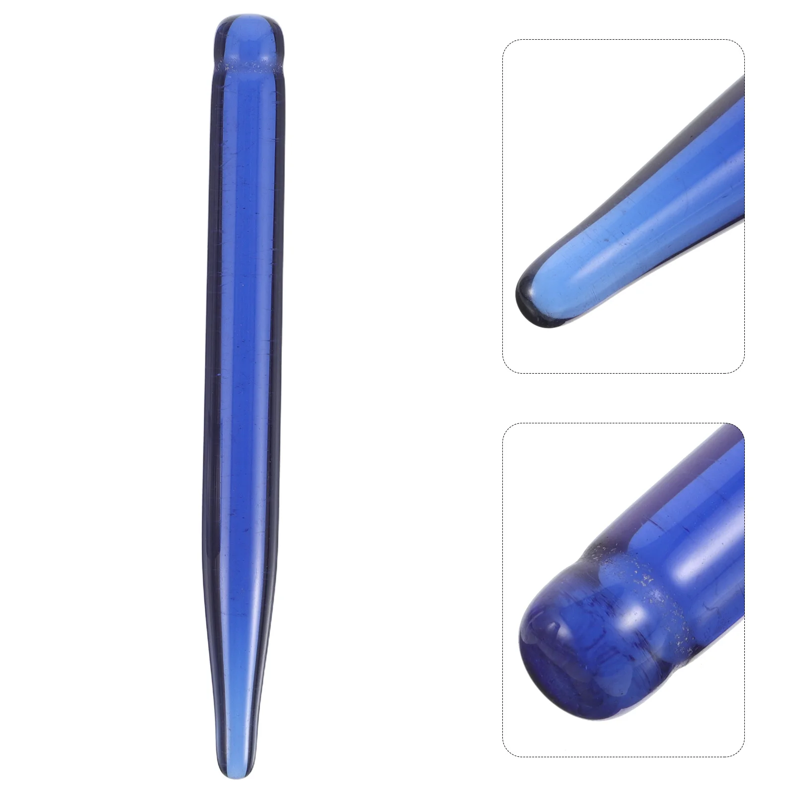 أداة غوا شا الزرقاء للوجه من الكريستال لتدليك الوجه وقضيب رفع العين للاسترخاء ومضاد للتعب #6