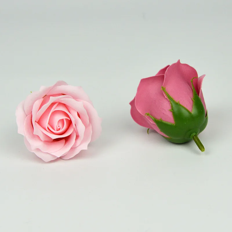 5.5x7cm 4layer 5/50pcs Curve Rose head Soap flower DIY floral gift for Birthday Valentine wedding Xmas new year home party favor