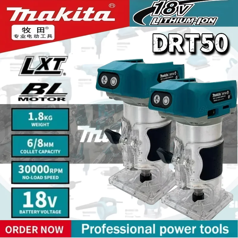 

Аккумуляторный триммер Makita DRT50, бесщеточный фрезерный станок для обработки дерева, гравировальный инструмент