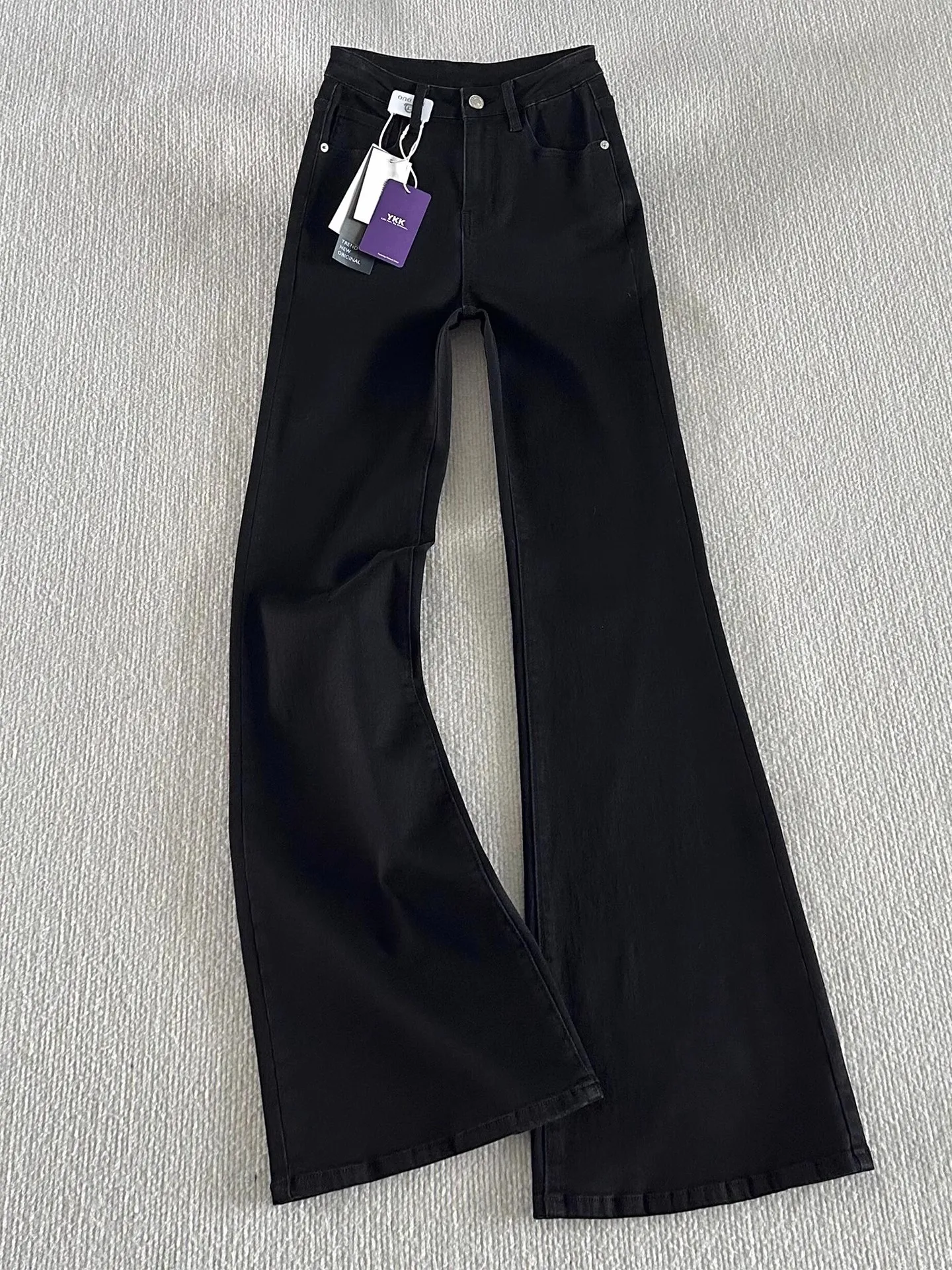 

Прямые эластичные утягивающие джинсы на подкладке Bla Fce, мужские осенне-зимние джинсы High Street American Sle GSS Labora Denim