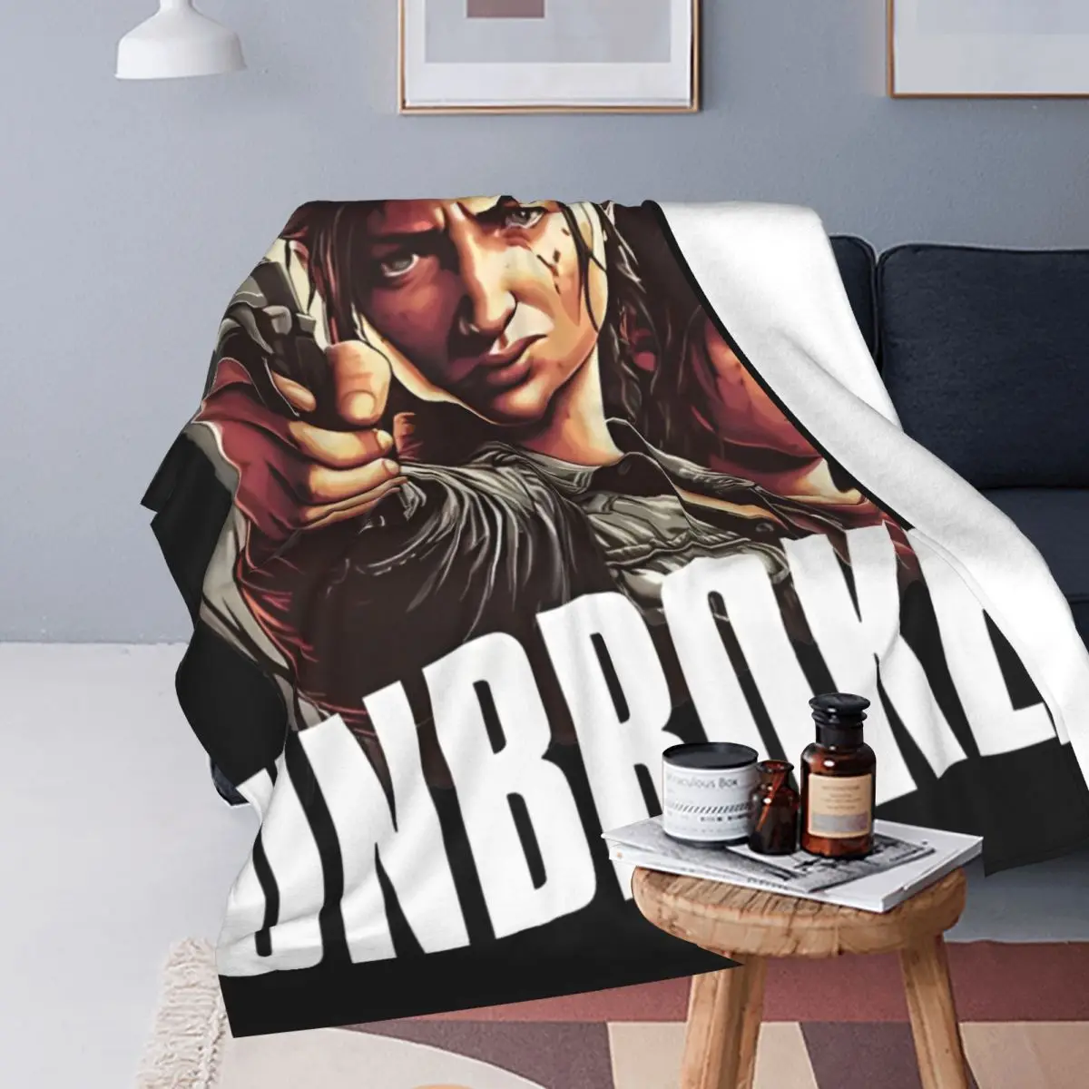 Unbroken Ellie Williams Plush Blanket The Last of Us Fashion Throw Blankets for Home Hotel Sofa 125*100cm