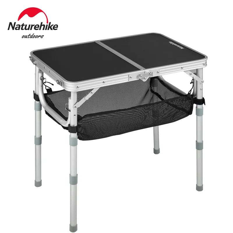 Naturehike Outdoor Camping Folding Table Adjustable Height Lifting Table Travel Portability Aluminum Alloy Table