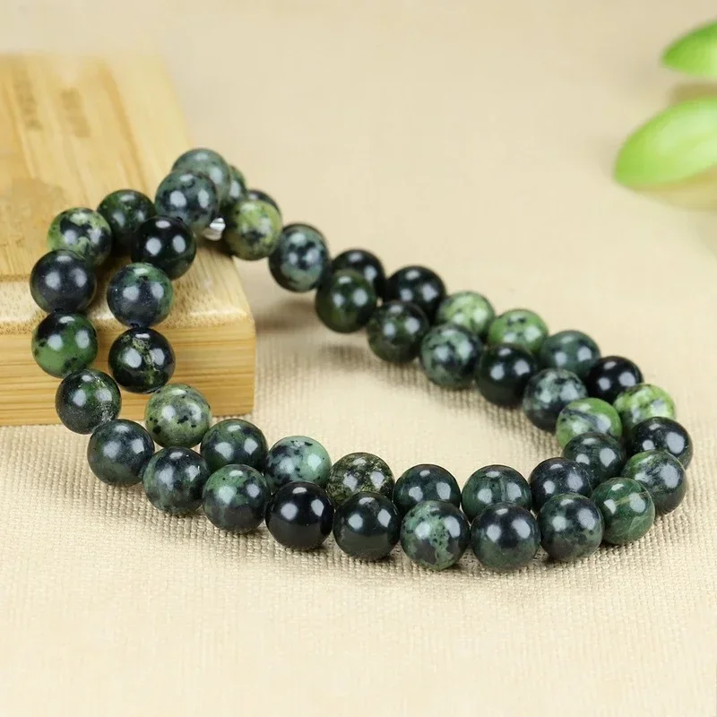 Natural Tibetan Jade Medicine Wang Shi Necklace Living Magnetic Energy Mother Chain Jade Jade Bracelet