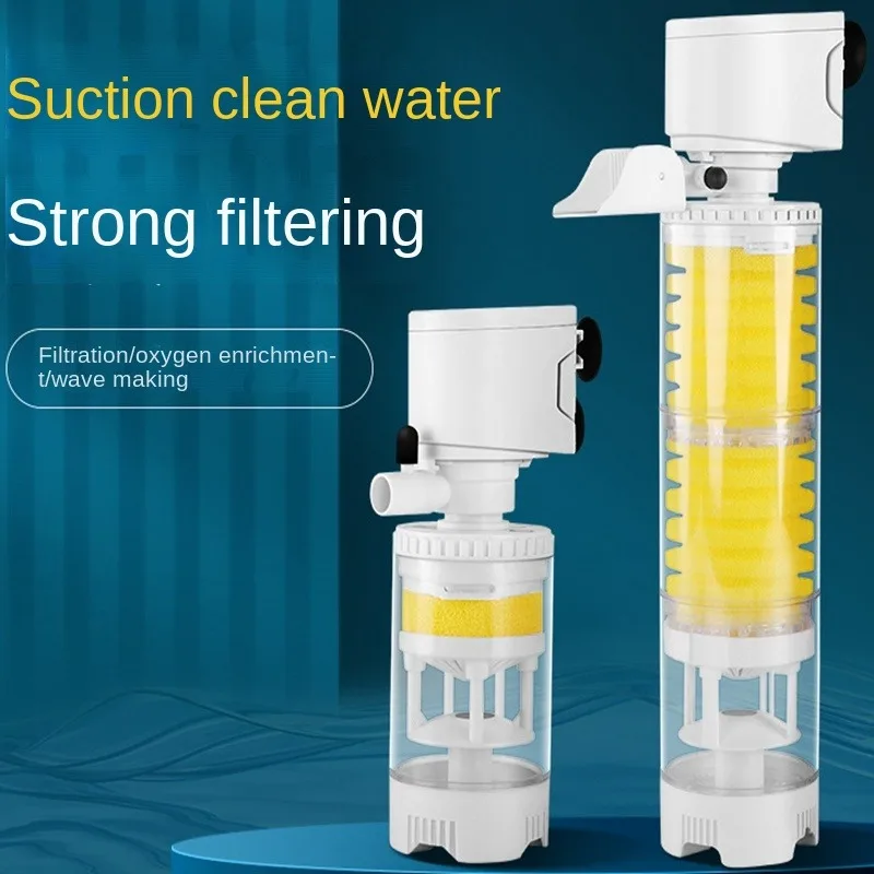 Fish tank filter, three in one water purification suction toilet, aerated water circulation pump fish feces collection separator