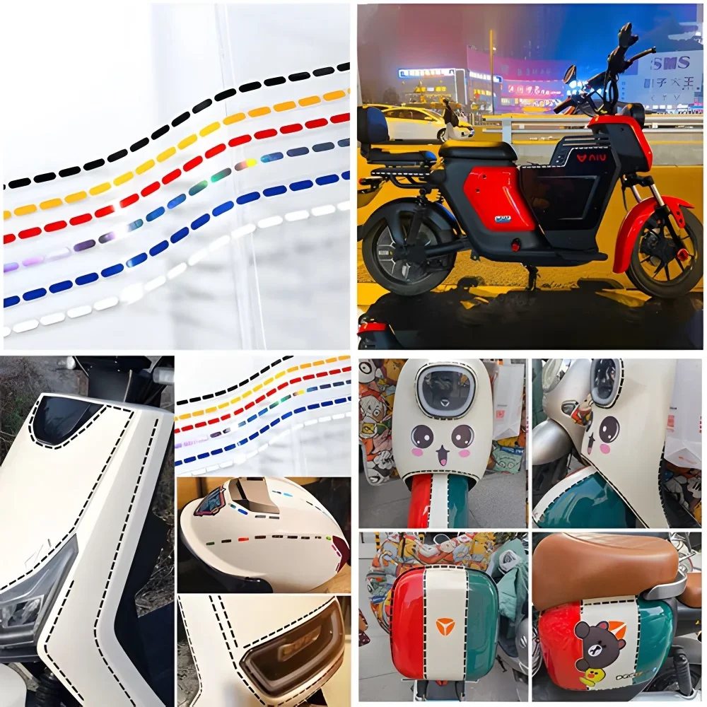 

58cm Motorcycle Scooter Front Decal Case for Piaggio Vespa Sprint Primavera LXV GTS 150 250 300 Super Sport Reflective Sticker