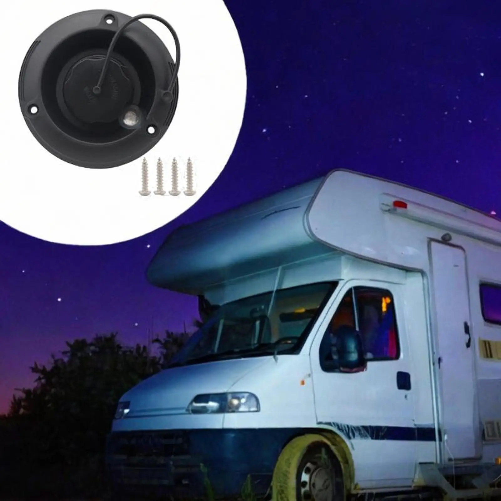 

RV Water Inlet Part with Snap on Waterproof Cover for RV Trailer Marine