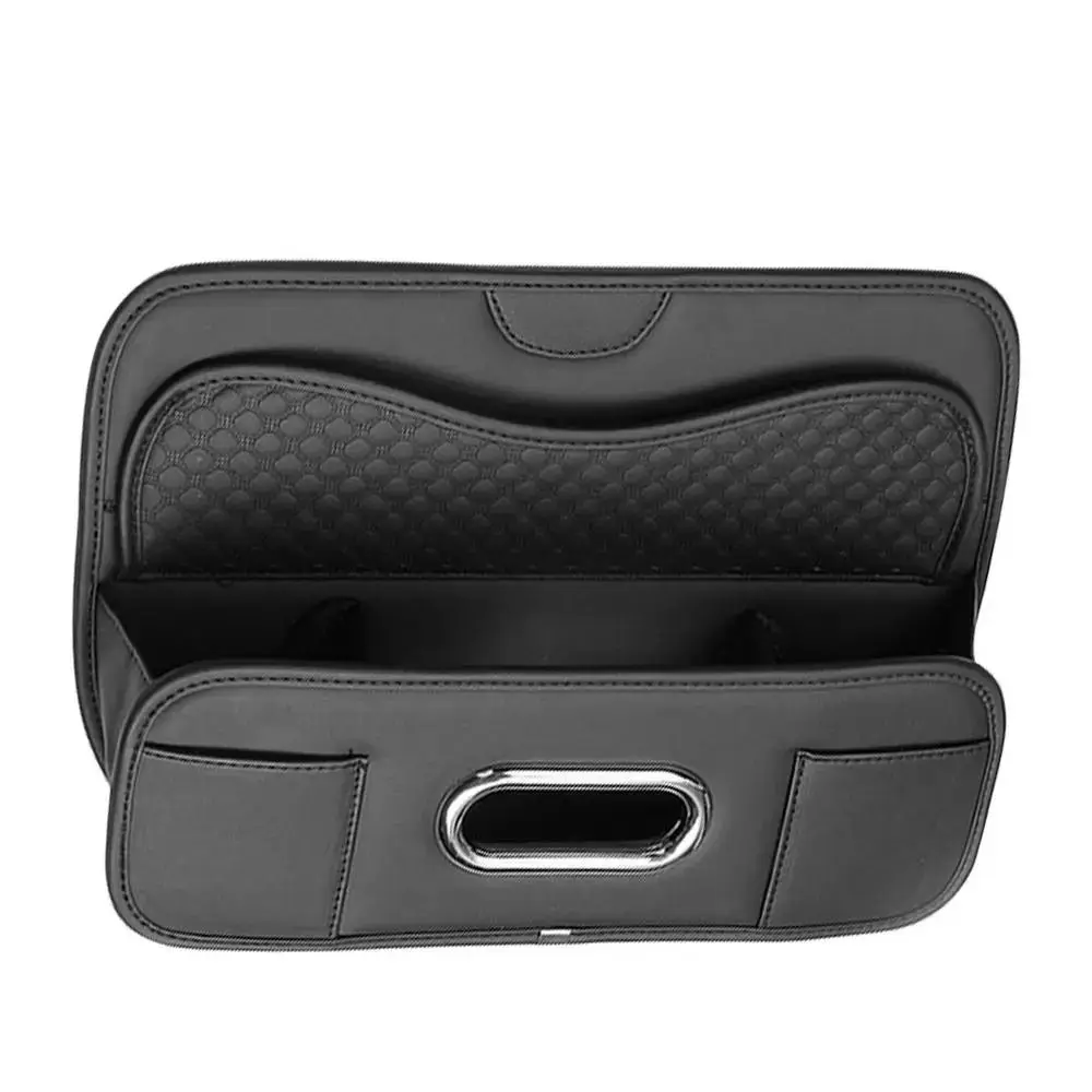 กล่องเก็บของหลังเบาะรถยนต์แบบกันน้ำ ประหยัดพื้นที่ พร้อมที่วางแก้วน้ำในรถยนต์ มีตะขออเนกประสงค์