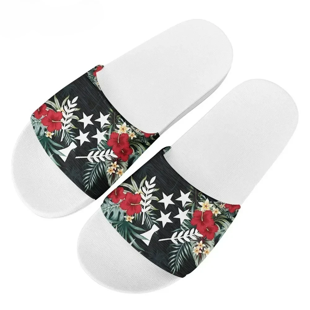 

Женские летние шлепанцы Kosrae с принтом гибискуса, пляжные тапочки, домашняя обувь, плоские сандалии с открытым носком