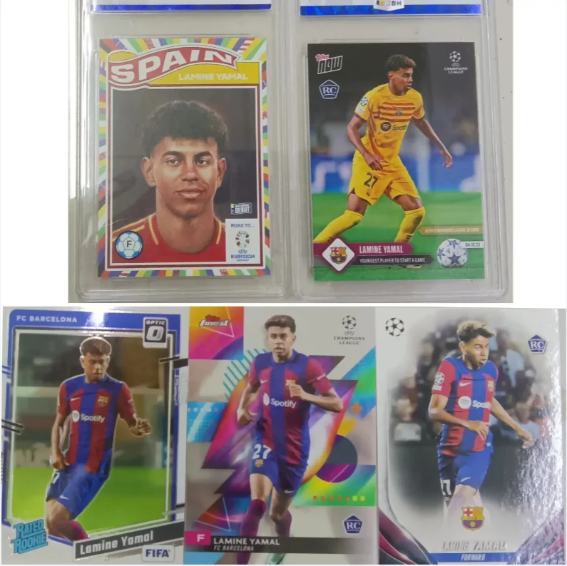 Authentic Panini DAKA Lamine Yamal Football Trading Card Official Licensed Spain Soccer Collectible Star Player Card