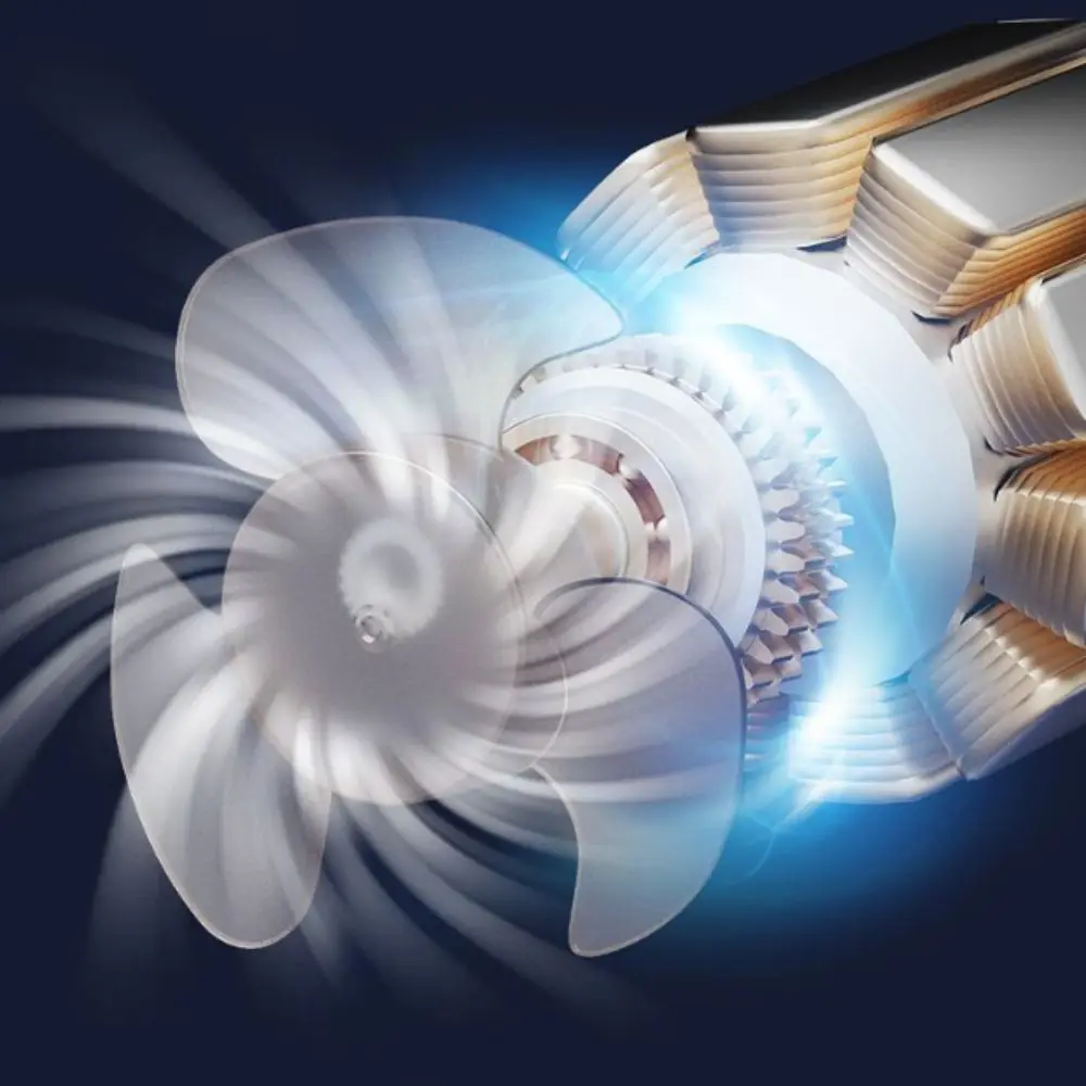 Ambientebeleuchtung 3-in-1-Klimaanlage, tragbarer Luftkühler mit zwei Köpfen, Tischventilator, geräuscharm, LED-Nachtlicht, für den Innenbereich – Detail 2