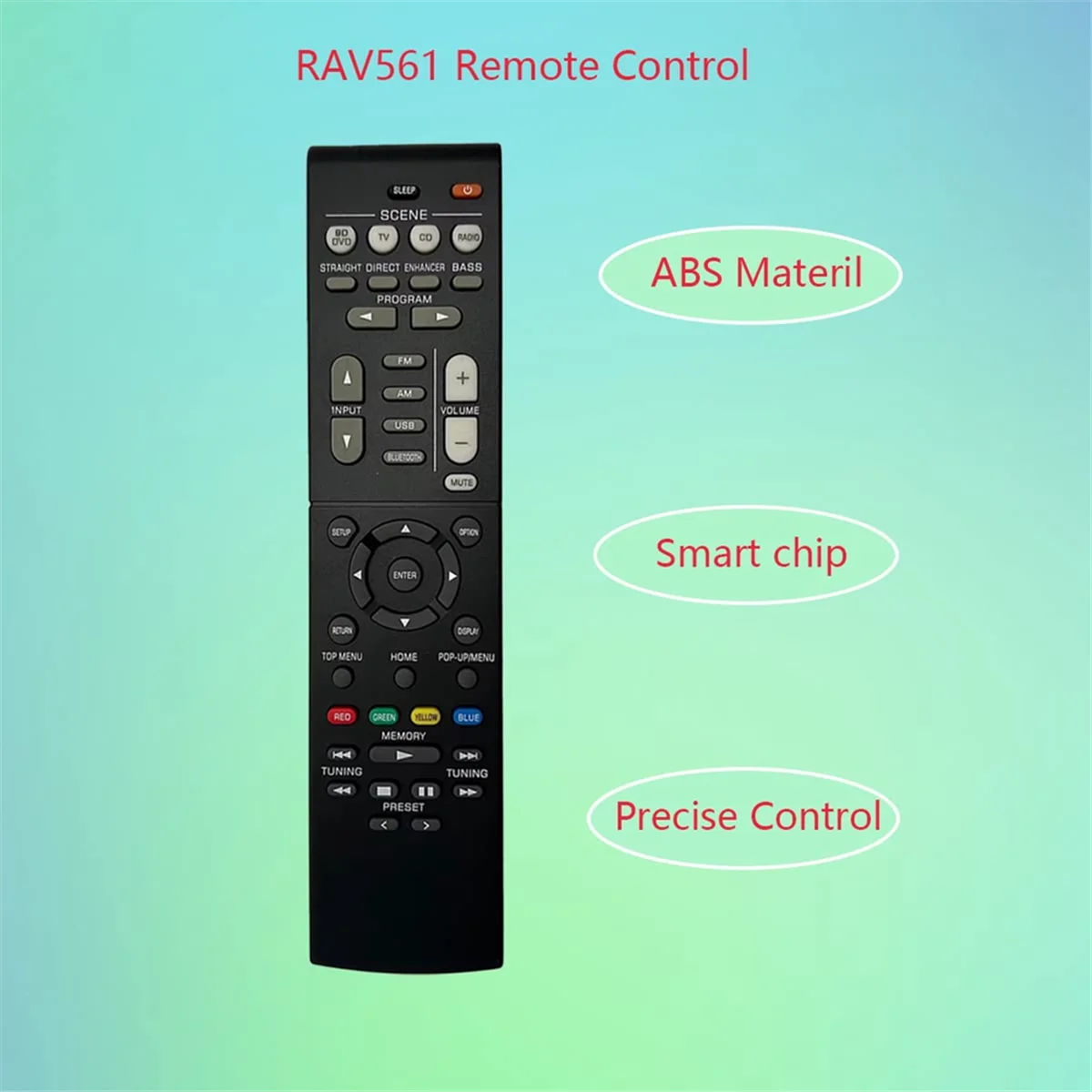 

RAV561 ZZ43210 Пульт дистанционного управления для приемника домашнего кинотеатра Yamaha HTR-3072 RX-V385 YHT-4950UBL RX-V381 RX-V383 HTR-3071 и A78P