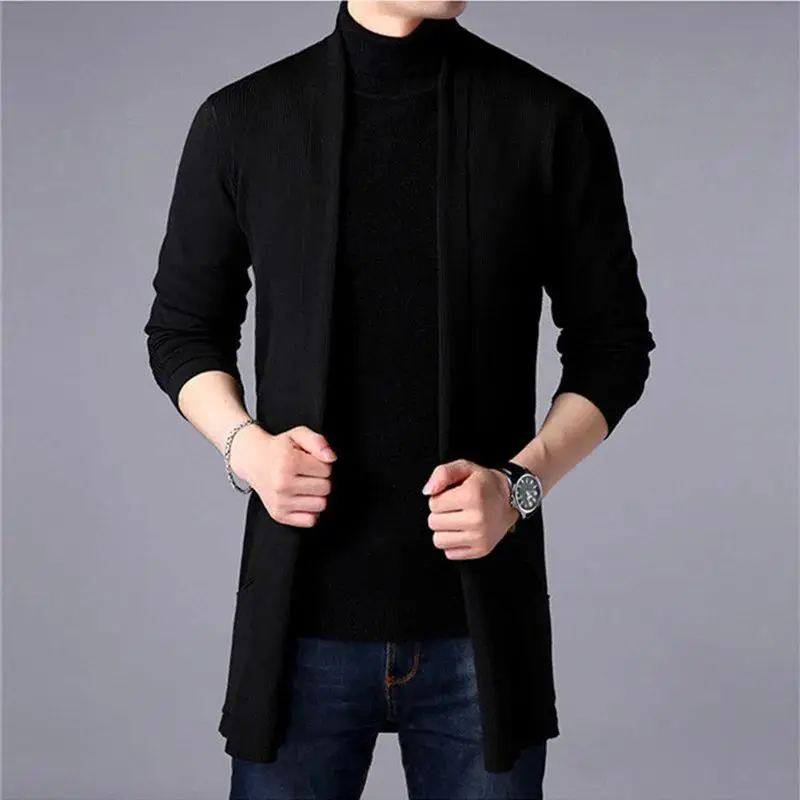

Spring 2024 Men's Casual Faion Cardigan Sweater Long Sve Crew Ne Knitted Top Youthful Vitali Sle No Brand Registered