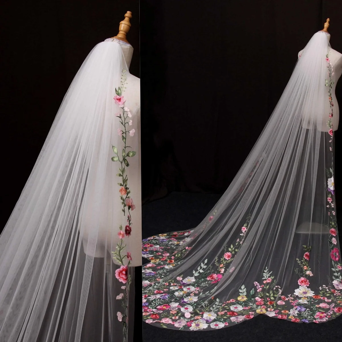 graceful-one-layer-wedding-veils-3m-cathedral-length-with-comb-bridal-veils-appliques-customized-velo-de-novia
