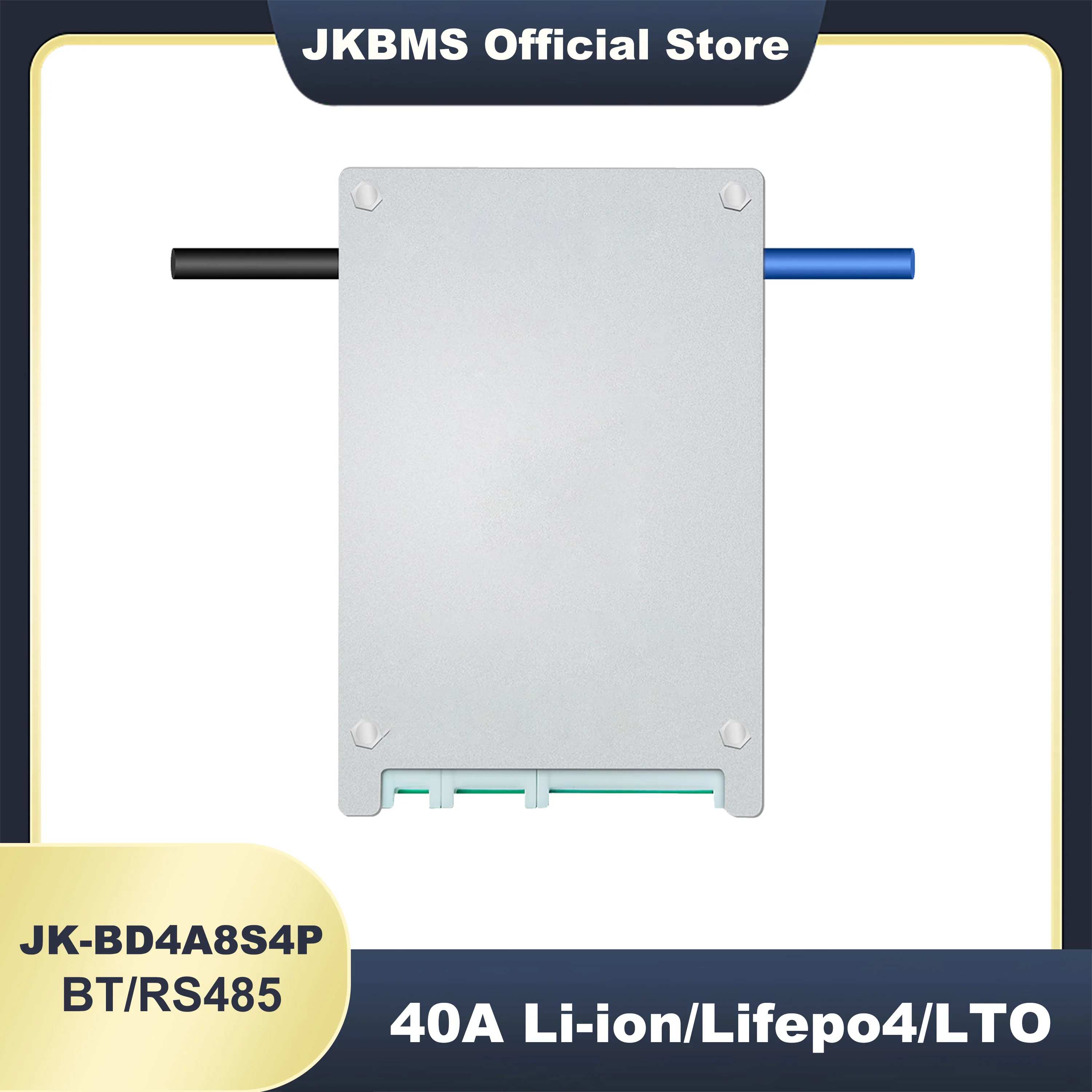 

JKBMS 40A Smart Bms Lifepo4 BMS 4S 5S 6S 7S 8S For Lithium Battery With Bluetooth Same Port Temp Sensors RS485 Balance Board