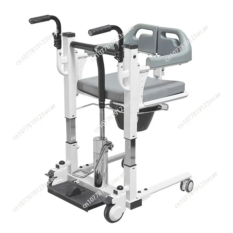 Advanced Patient Lift Transfer Chair Versatile Bedside Commode Silent Transport rolling chair Lift Aid Bathroom Shower Chair