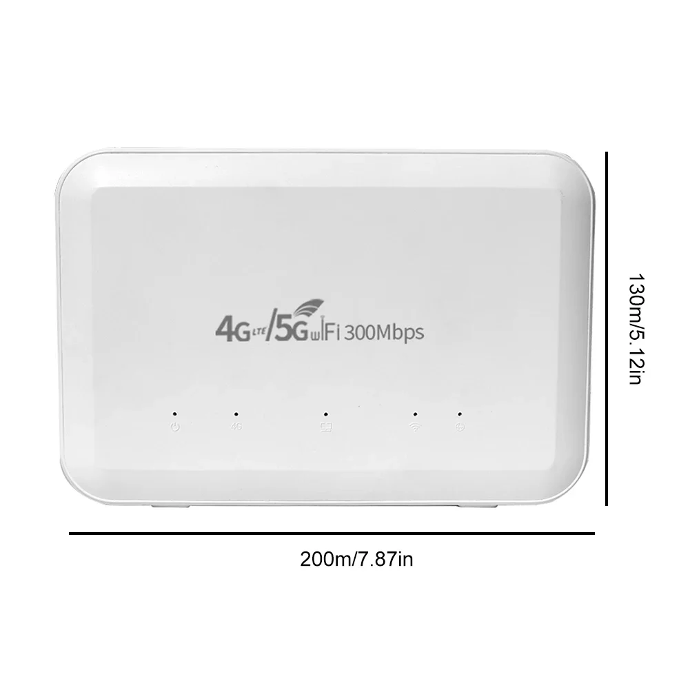 4G LTE WiFi Router Wi-Fi Hotspot with SIM Card Slot 300Mbps Wireless Mobile WiFi Hotspot Routers DNS VPN High Gain Antennas