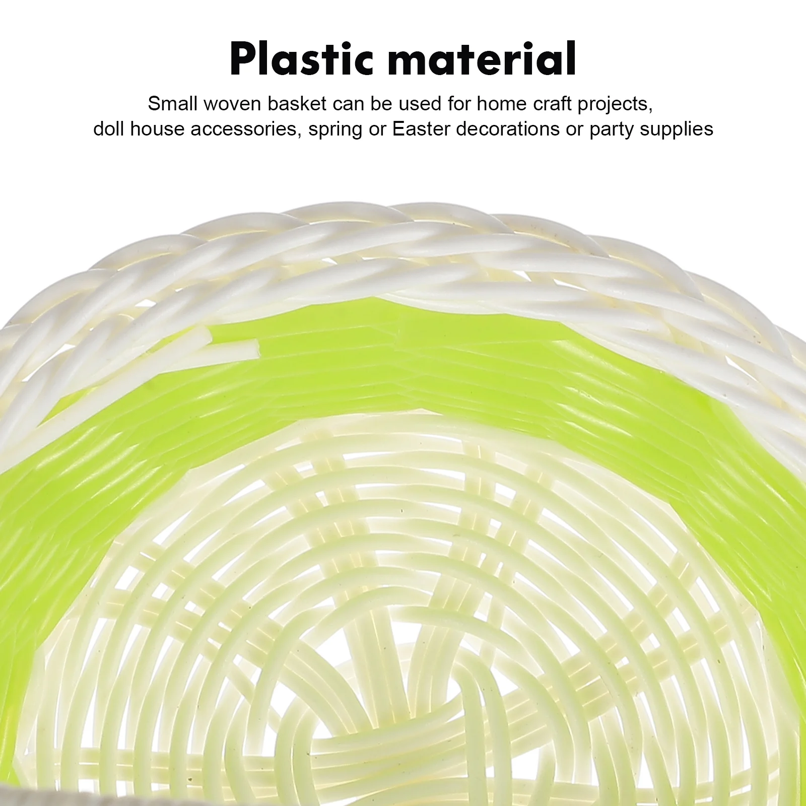 

10Pcs Woven Basket Woven Storage Basket Handwoven Baskets with Handles Portable Picnic Fruit Vegetable Picking Racks