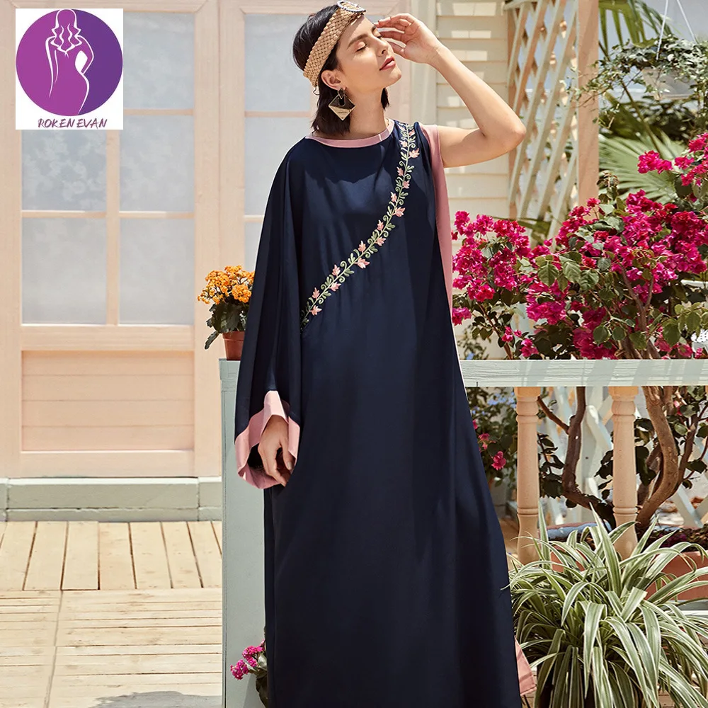 

2022 Abayas For Women Dubai Indian Wedding Dress Fashion Muslim Moroccan Kaftan Summer Irregular Long Dresses Embroidery