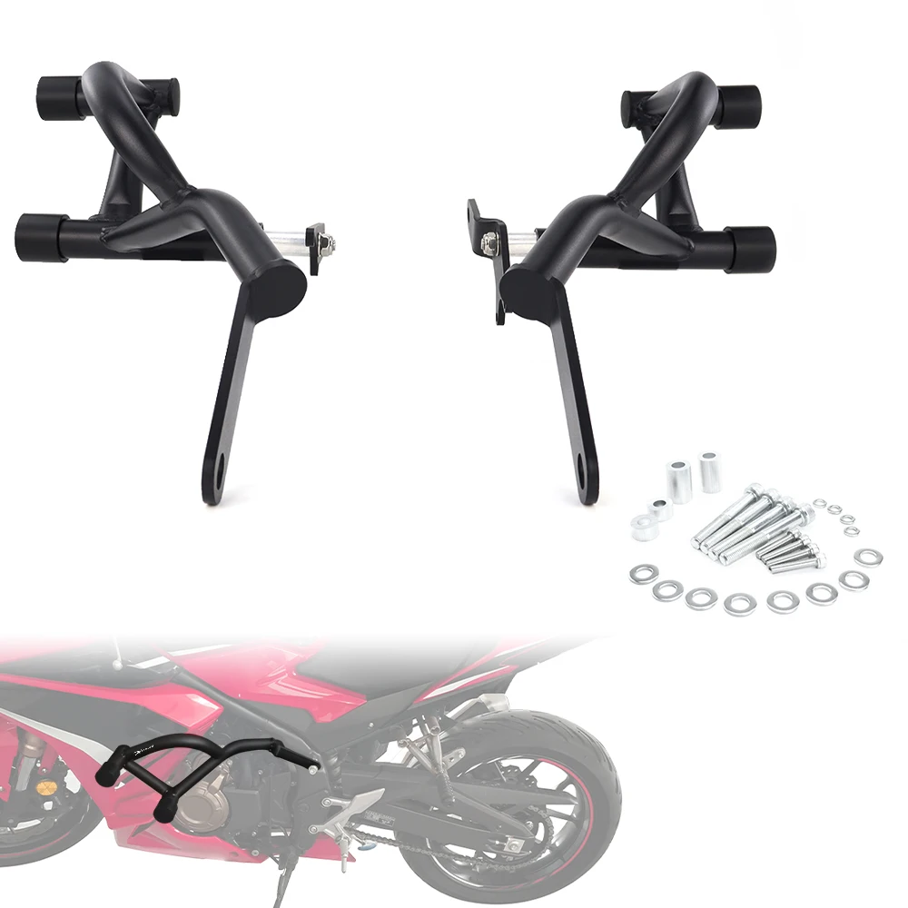 

Fit For Honda CBR500R / ABS 2016-2025 CBR500 R Engine Guard Highway Bar Bumper Protector Race Rail Motorcycle Stunt Crash Cage