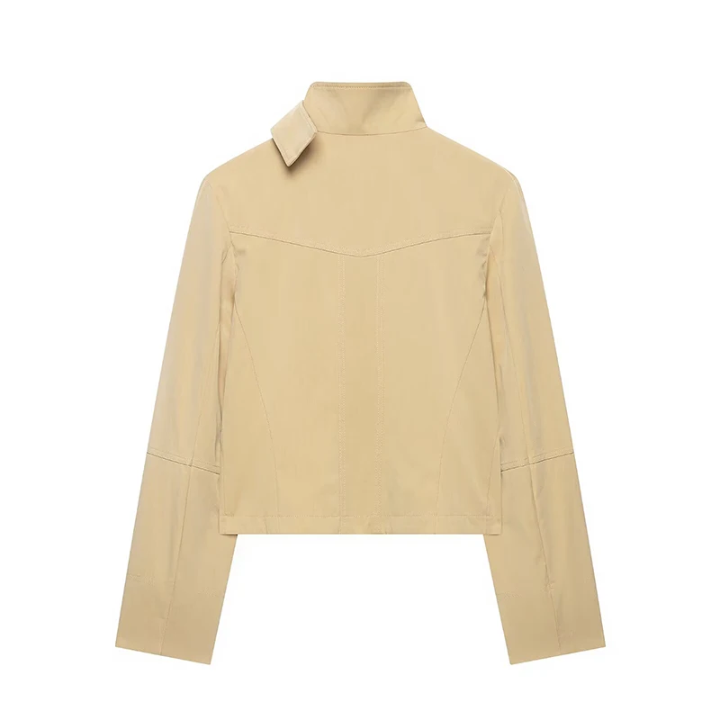 Women's Jackets 2026 Autumn New Fashion Slim High-necked Warm Women's Coats Chic Autumn Unique Street Youth Holiday Jackets Tops