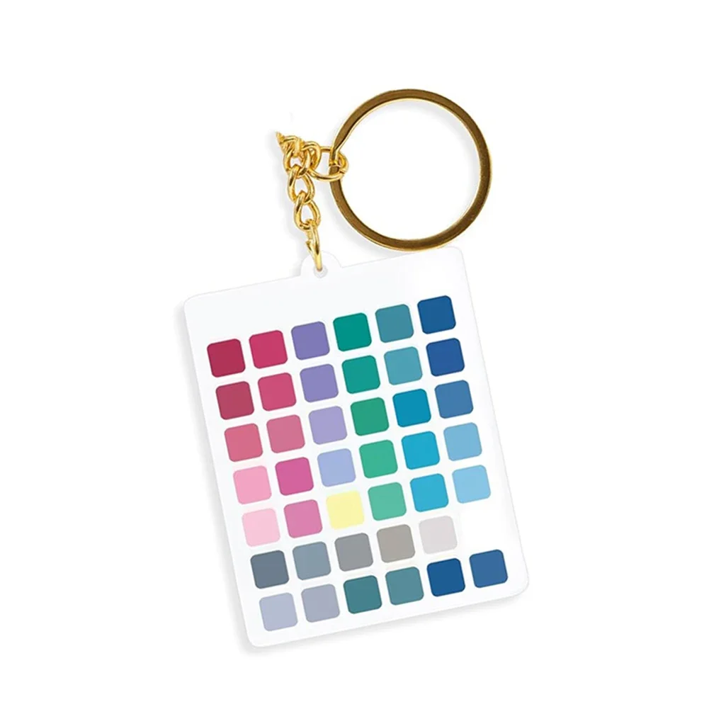 Makeup Shade Guide True Summer Keychain Makeup Shade Reference Pocket-friendly Accessory Color Analysis For Makeup Artists