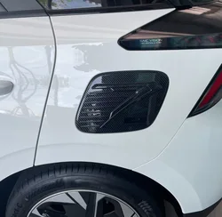 For MG 4 MG4 EV Mulan 2022 2023 2024 Carbon Fiber Fuel Gas Tank Cover Trim Oil Gasoline Cap Molding Sticker Car Accessories