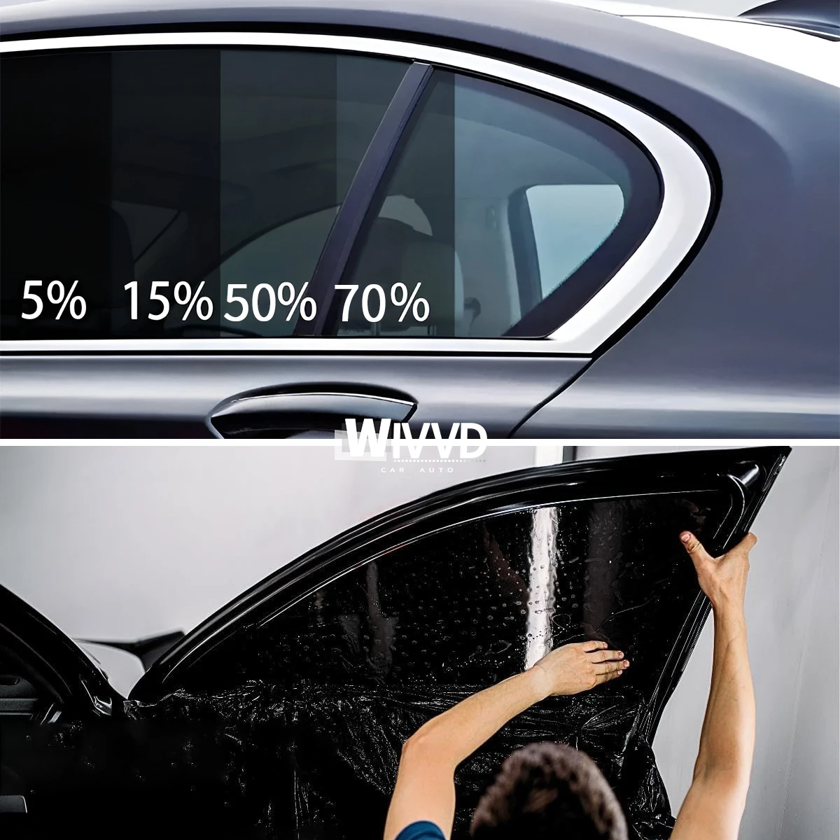 

Black Car Window Foils Tint Film Home Window Glass Solar UV Protector Sticker Films for Car Auto Side Window Home