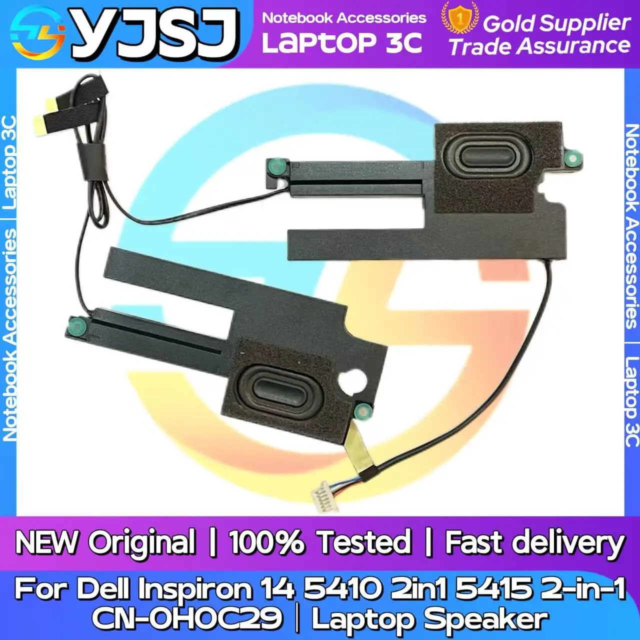 

NEW GENUINE Original Laptop Speaker For Dell Inspiron 14 5410 2in1 built-in speaker 023.400NK.0011 CN-0H0C29 Built in horn audio