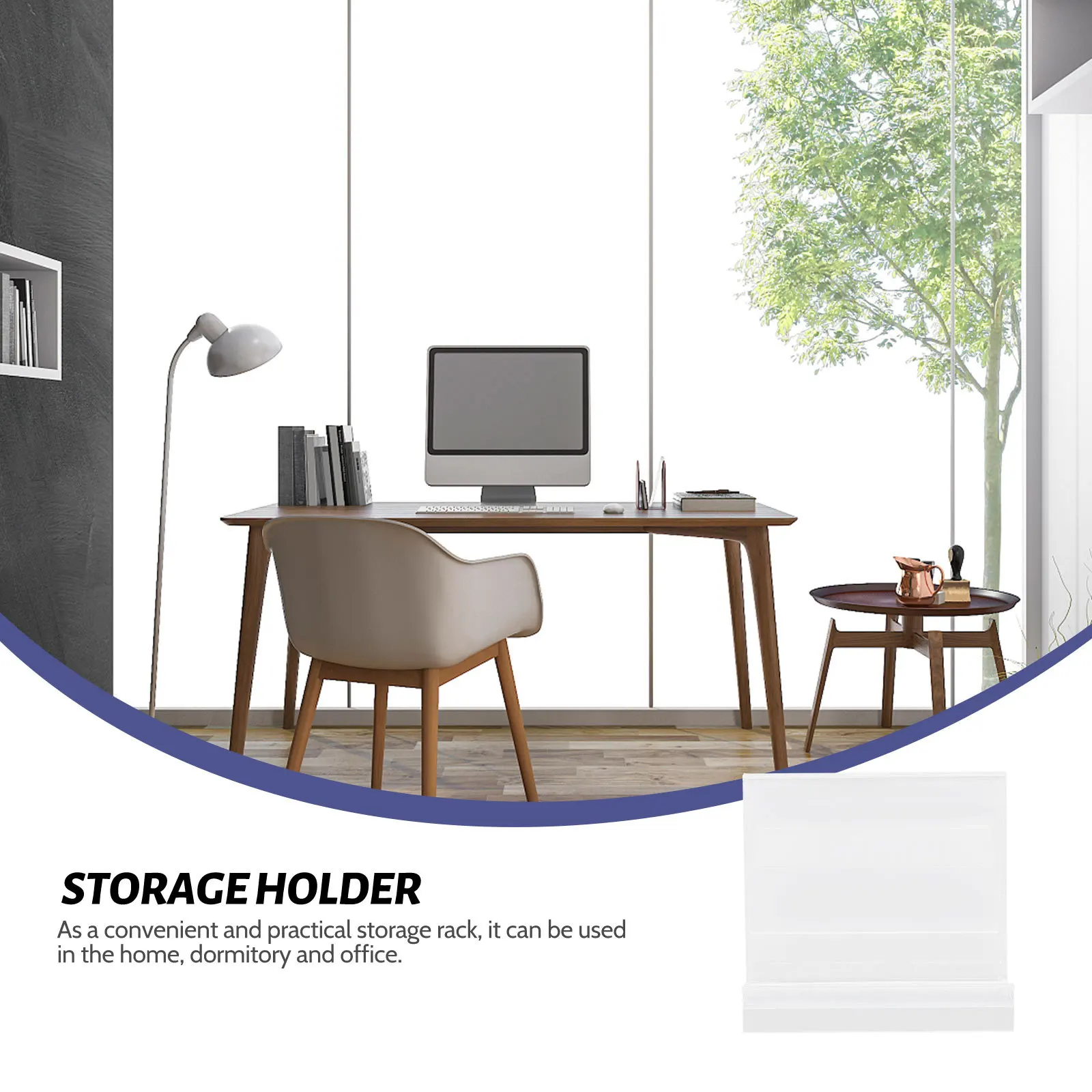 

2Pcs Transparent Acrylic Book Stands Bookshelf Display Stands Desktop Record Holders for Vinyl Records Book Bracket