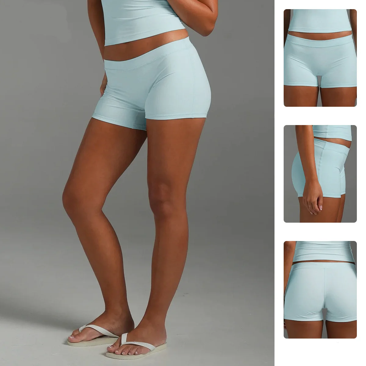 Women's Low Waist Peach Butt Lifting Shorts Quick Dry Yoga Biker Fitness Sport Activewear Running Cycling Training Short Pants