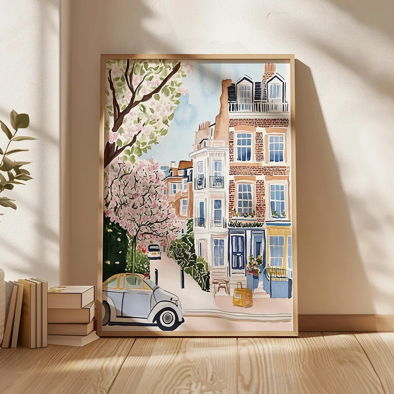 3PCS 런던 도시 풍경 포스터 건축 벽 아트 인쇄 여 - Home Decor London 리뷰 및 가격